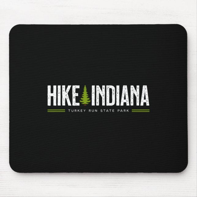 Indiana In Turkey Run State Park Wanderung Baum Re Mousepad (Vorne)