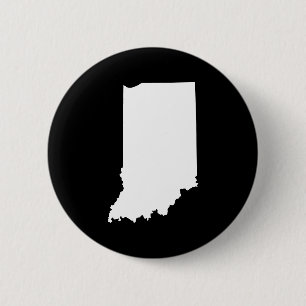 Indiana in Weiß und Schwarz Button