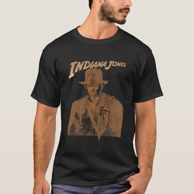 Indiana Jones Raiders aus dem Lost Ark Tonal Film T-Shirt (Vorderseite)