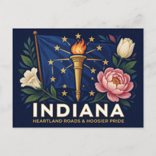 Indiana Kalkstein Hoosier-Erbe Postkarte