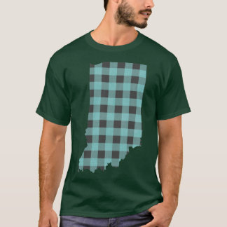 Indiana-Karo in Minze T-Shirt
