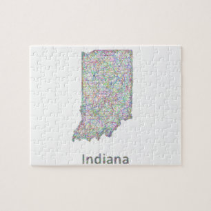 Indiana-Karte Puzzle