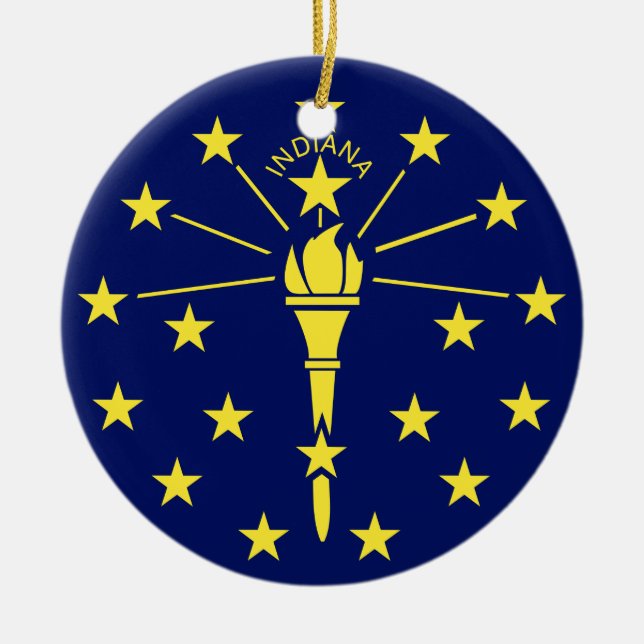 Indiana Keramik Ornament (Vorne)
