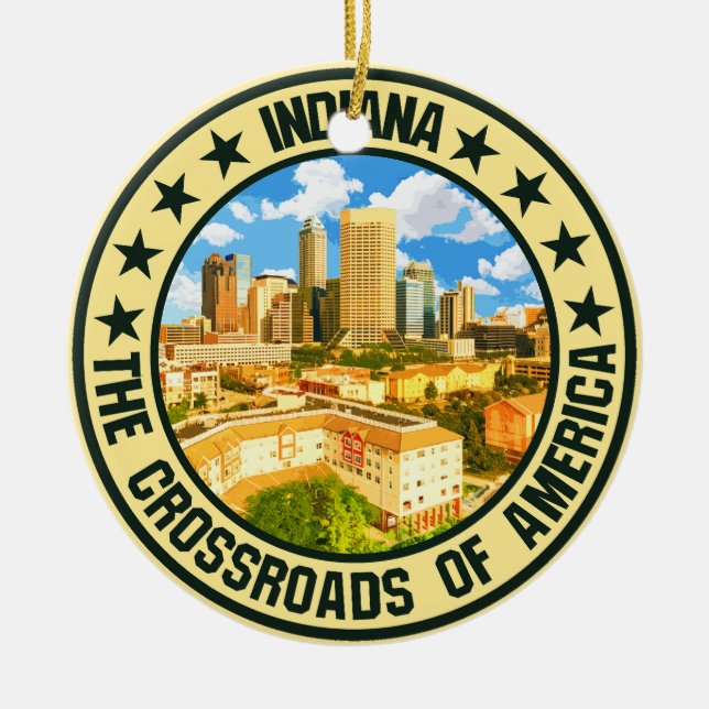 Indiana Keramik Ornament (Vorne)