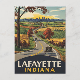 Indiana Lafayette Travel Postkarte
