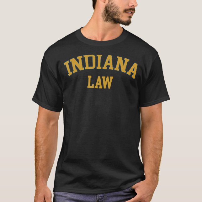 Indiana Law, Indiana Bar Graduate Gift Lawyer Coll T-Shirt (Vorderseite)
