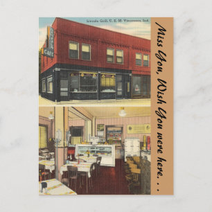Indiana, Lincoln Grill, Vincennes Postkarte