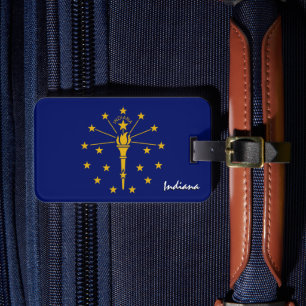 Indiana Luggage Tags, patriotische Indiana Flag Gepäckanhänger