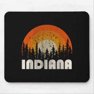 Indiana - lustige Natur Vintage Wandern 60er 70er Mousepad