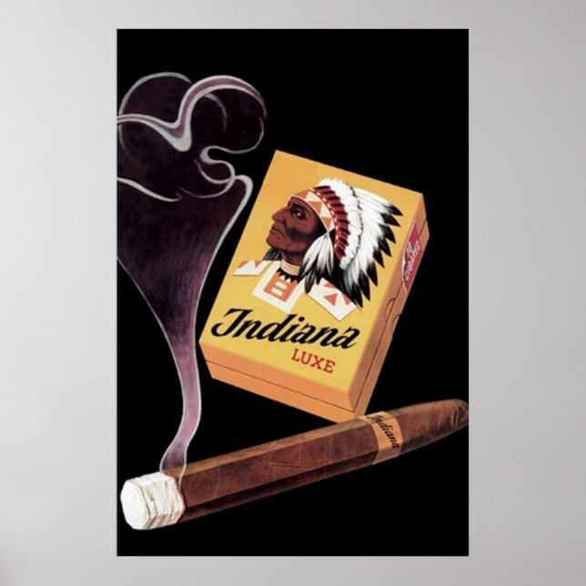 Indiana Lux Cigars Ad/Poster Poster (Vorne)