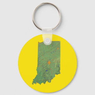 Indiana Map Schlüsselanhänger