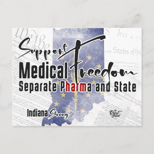 Indiana Medical Freedom 2. Edition Postkarte (Vorderseite)