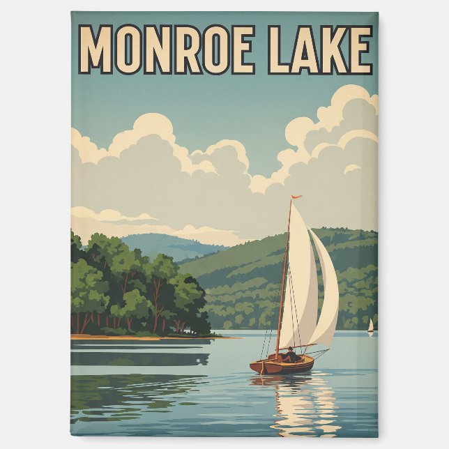 Indiana Monroe Lake Travel Magnet (Vorderseite)