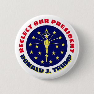 Indiana: Neuwahl unseres Präsidenten Button