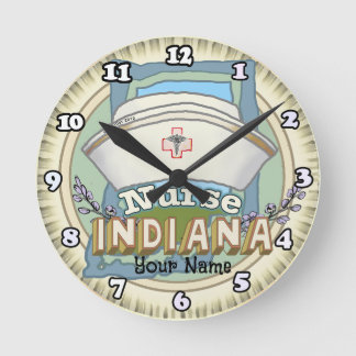 Indiana Nurse Runde Wanduhr
