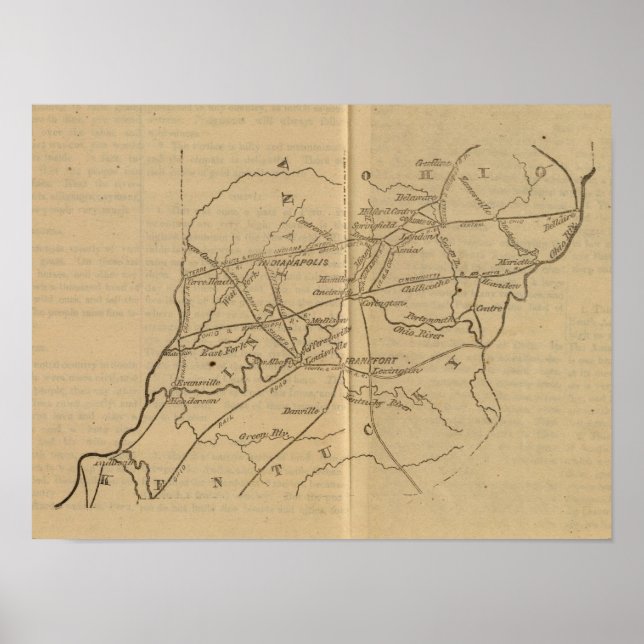 Indiana, Ohio, Kentucky Poster (Vorne)