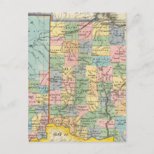 Indiana, Ohio Postkarte