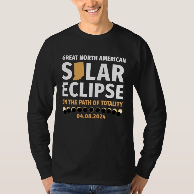 Indiana On The Path Of Totality Solar Eclipse 04 0 T-Shirt (Vorderseite)