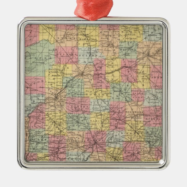 Indiana Ornament Aus Metall (Vorne)