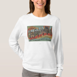 Indiana, Pennsylvania - große Buchstabe-Szenen T-Shirt