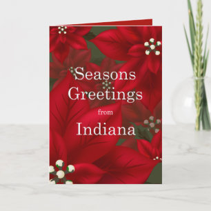 Indiana Poinsettia Froher Festtage Weihnachten