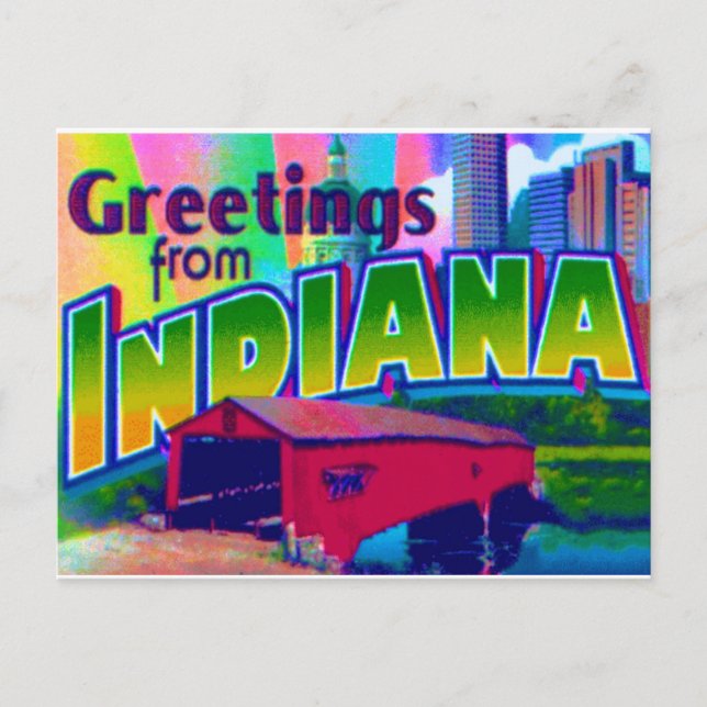 Indiana Postcard Postkarte (Vorderseite)