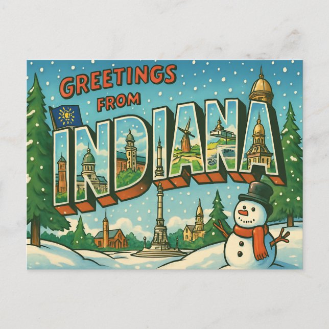 INDIANA Postkarte (Vorderseite)