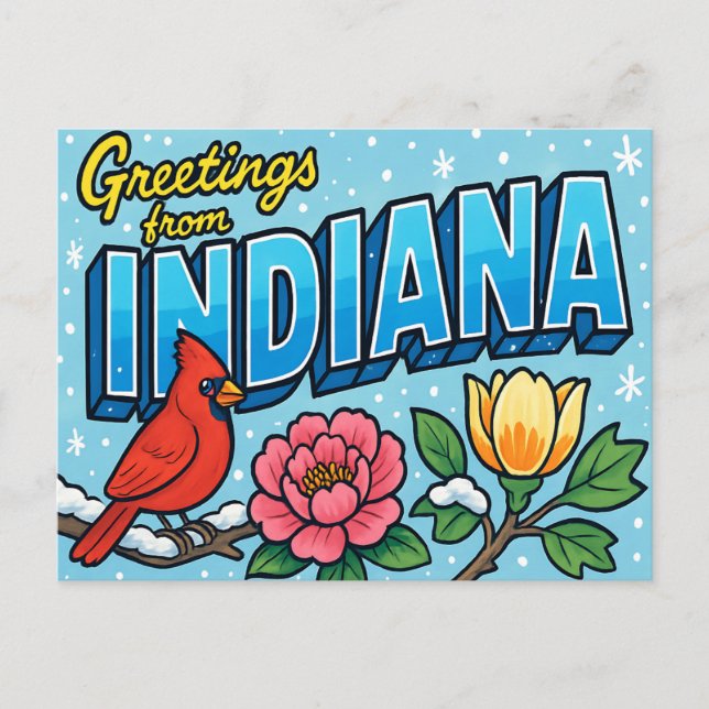 INDIANA Postkarte (Vorderseite)