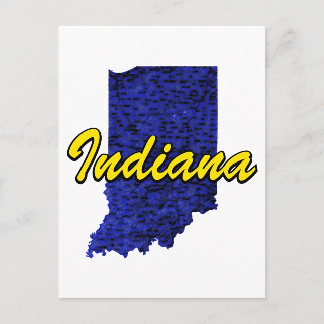 Indiana Postkarte (Vorderseite)