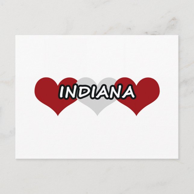 Indiana Postkarte (Vorderseite)