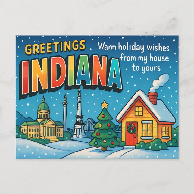 INDIANA Postkarte (Vorderseite)