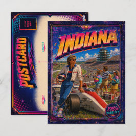 Indiana Postkarte 80er Jahre Retro