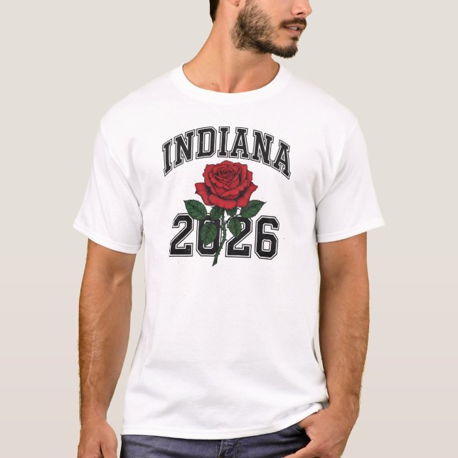 INDIANA Rose 2026 T-Shirt (Vorderseite)