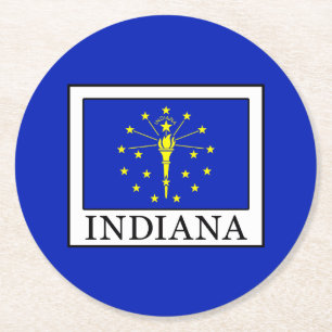 Indiana Runder Pappuntersetzer