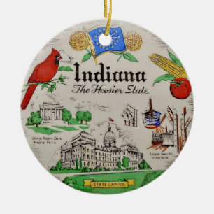 Indiana-Schmuck Keramik Ornament