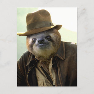 Indiana Sloth Postkarte