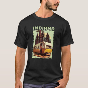 Indiana Sonnenuntergang Retro 70er Jahre Vintage W T-Shirt