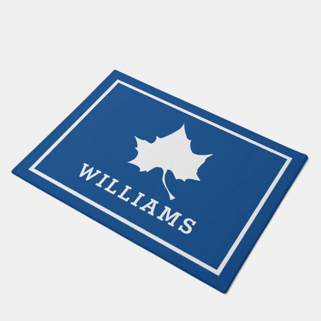 Indiana Staat Leaf Fußmatte (Schrägansicht)