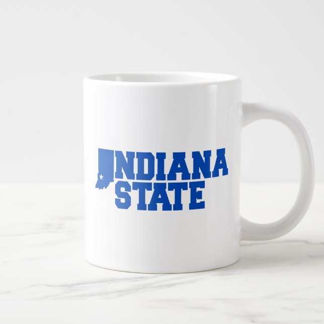 Indiana-Staat-Logo Jumbo-Tasse (Rechts)