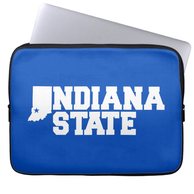 Indiana-Staat-Logo Laptopschutzhülle (Vorderseite)
