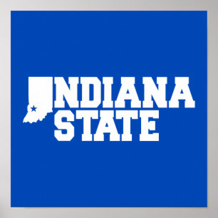Indiana-Staat-Logo Poster
