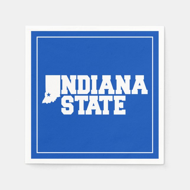 Indiana-Staat-Logo Serviette (Vorderseite)