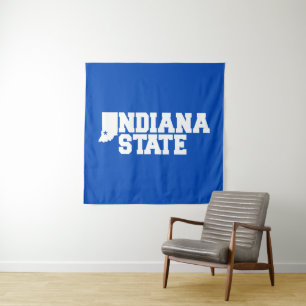 Indiana-Staat-Logo Wandteppich