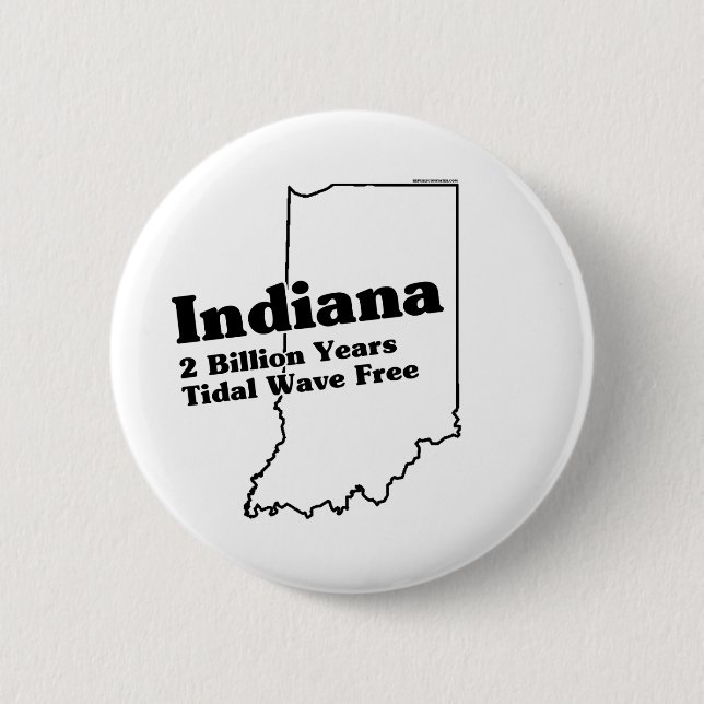 Indiana Staat Slogan Button (Vorderseite)