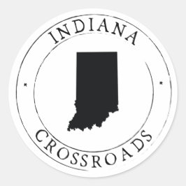 Indiana Staat Sticker Umschlag Aufkleber