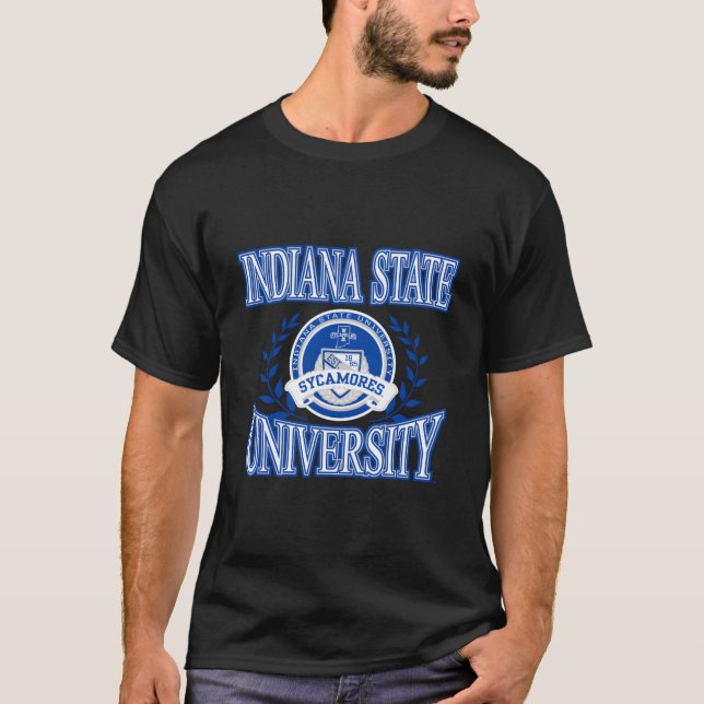 Indiana Staat Sycamores Laurels Offical T-Shirt (Vorderseite)
