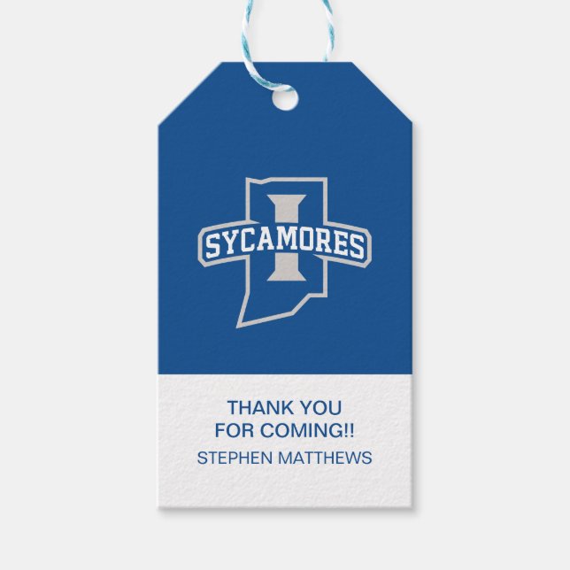 Indiana Staat University Abschluss Geschenkanhänger (Vorderseite)