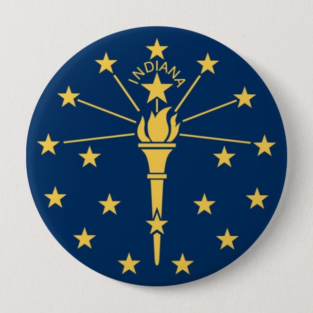 Indiana-Staats-Flagge Button (Vorderseite)