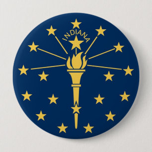 Indiana-Staats-Flagge Button