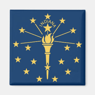 Indiana-Staats-Flagge Magnet